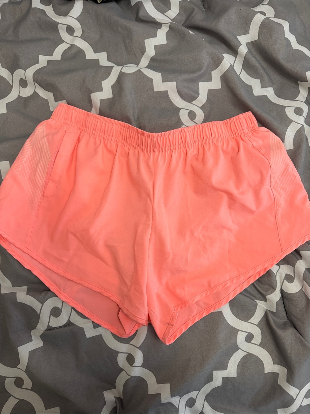 Women’s Oiselle Coral Pink Lightweight Running Athletic Shorts Size 6